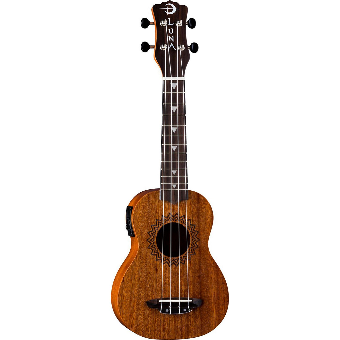 Luna Guitars Vintage Mahogany Soprano Acoustic-Electric Ukulele thumbnail