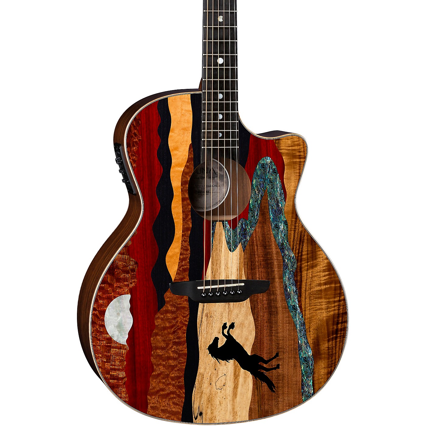 Luna Vista Stallion Acoustic-Electric Guitar With Case thumbnail