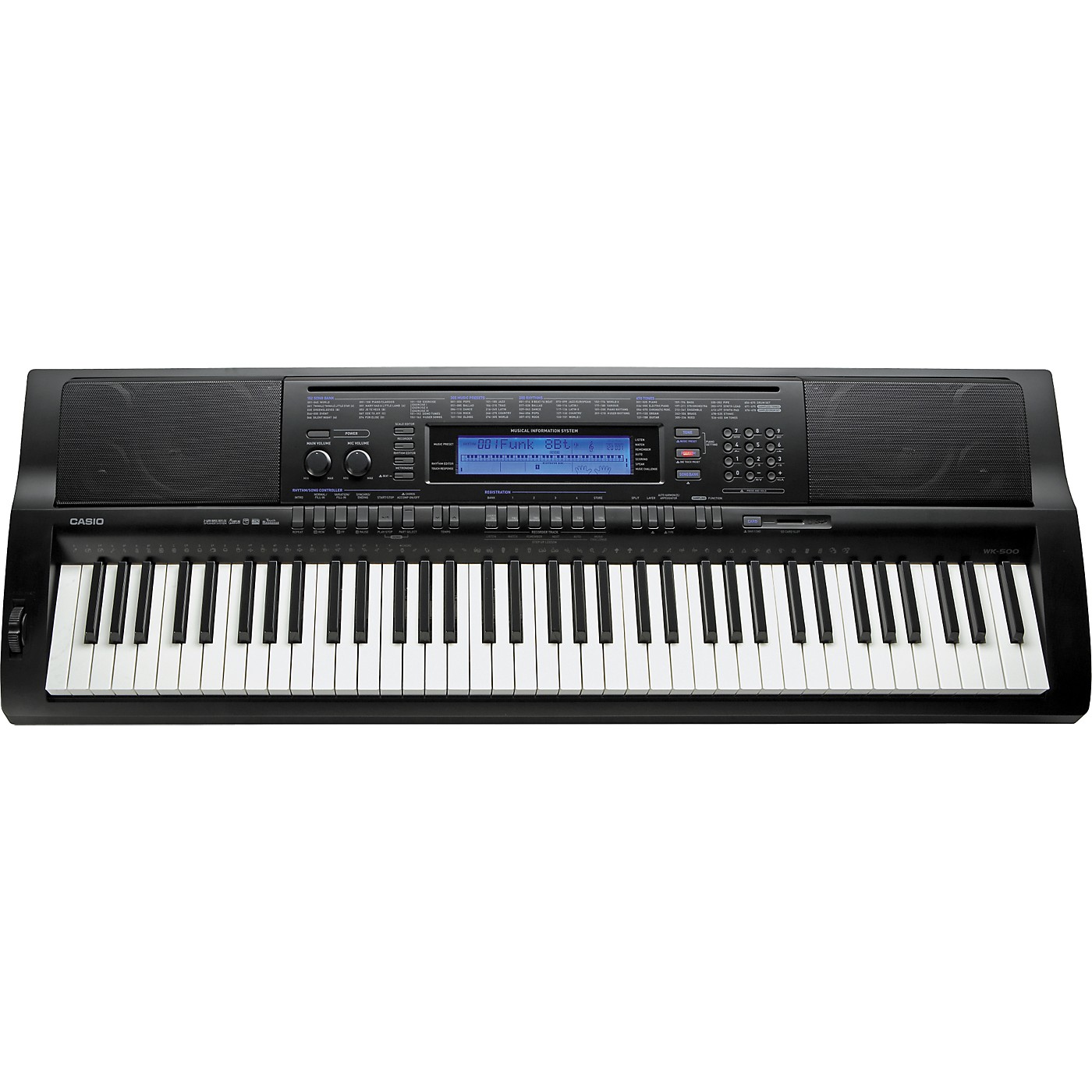 Casio WK-500 76-Key Digital Keyboard Workstation - Woodwind & Brasswind