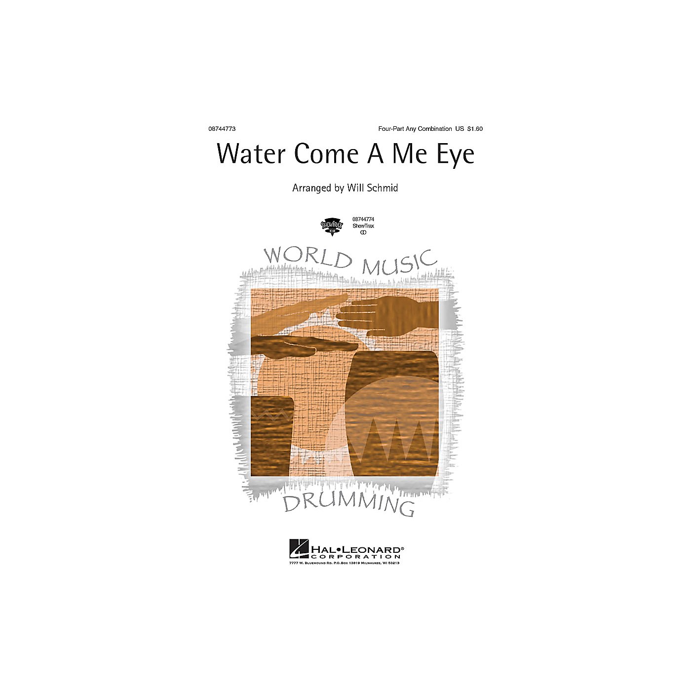 Hal Leonard Water Come A Me Eye 4 Part arranged by Will Schmid thumbnail
