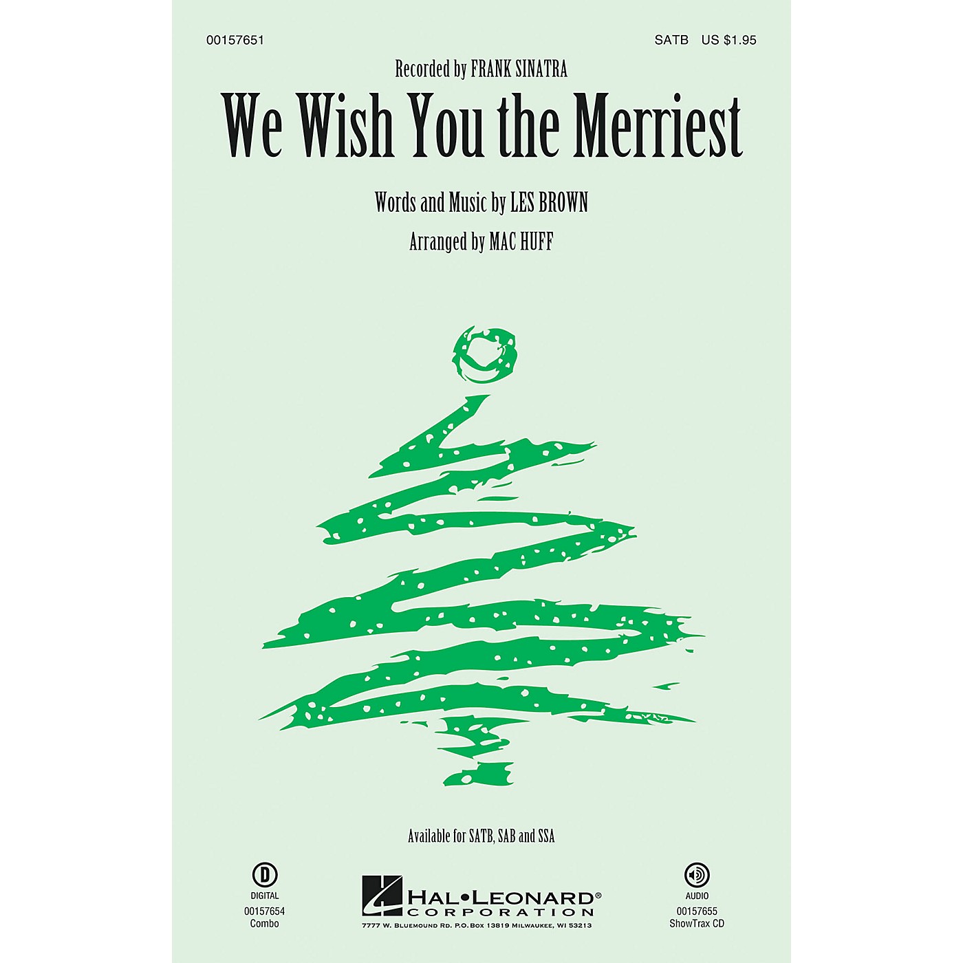 Hal Leonard We Wish You the Merriest SATB by Frank Sinatra arranged by Mac Huff thumbnail