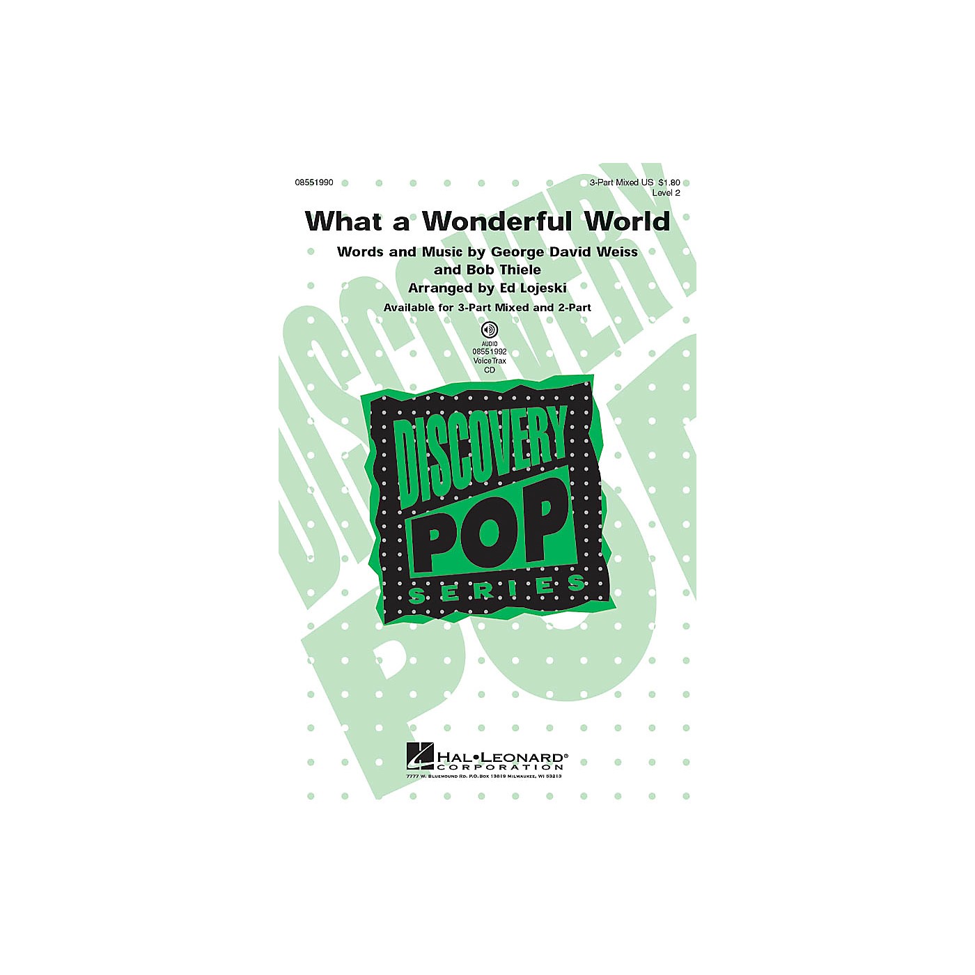 Hal Leonard What a Wonderful World VoiceTrax CD Arranged by Ed Lojeski thumbnail