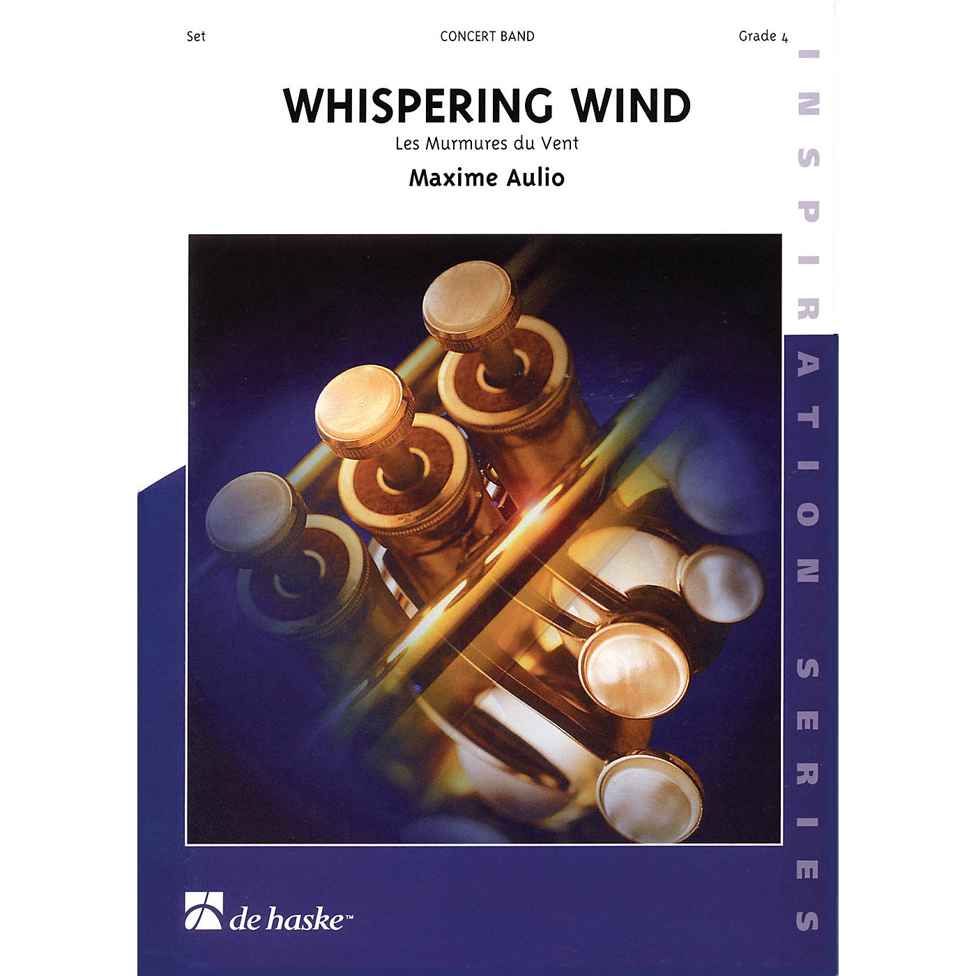 De Haske Music Whispering Wind Full Score Concert Band Level 4 Composed by Maxime Aulio thumbnail