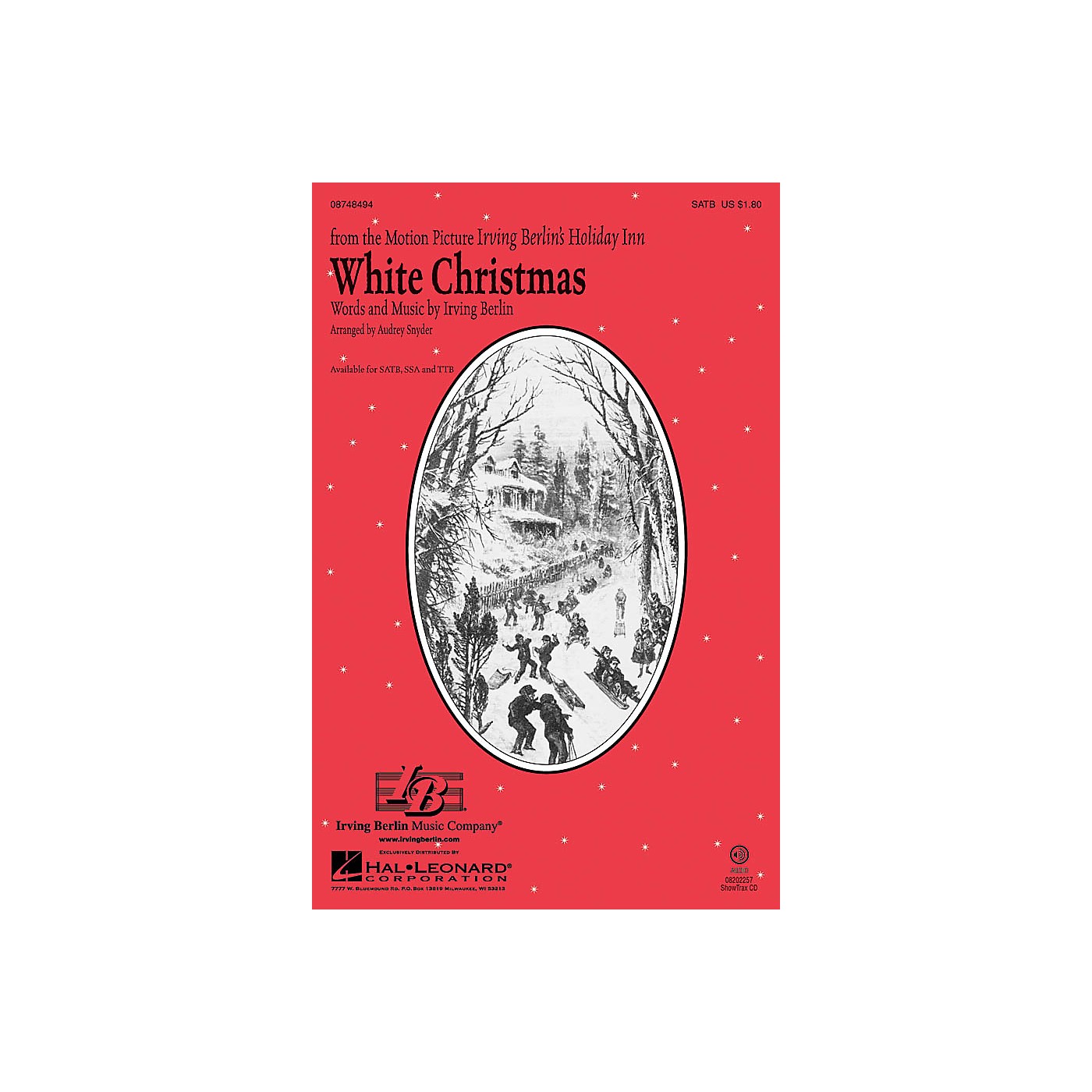 Hal Leonard White Christmas TTB Arranged by Audrey Snyder thumbnail