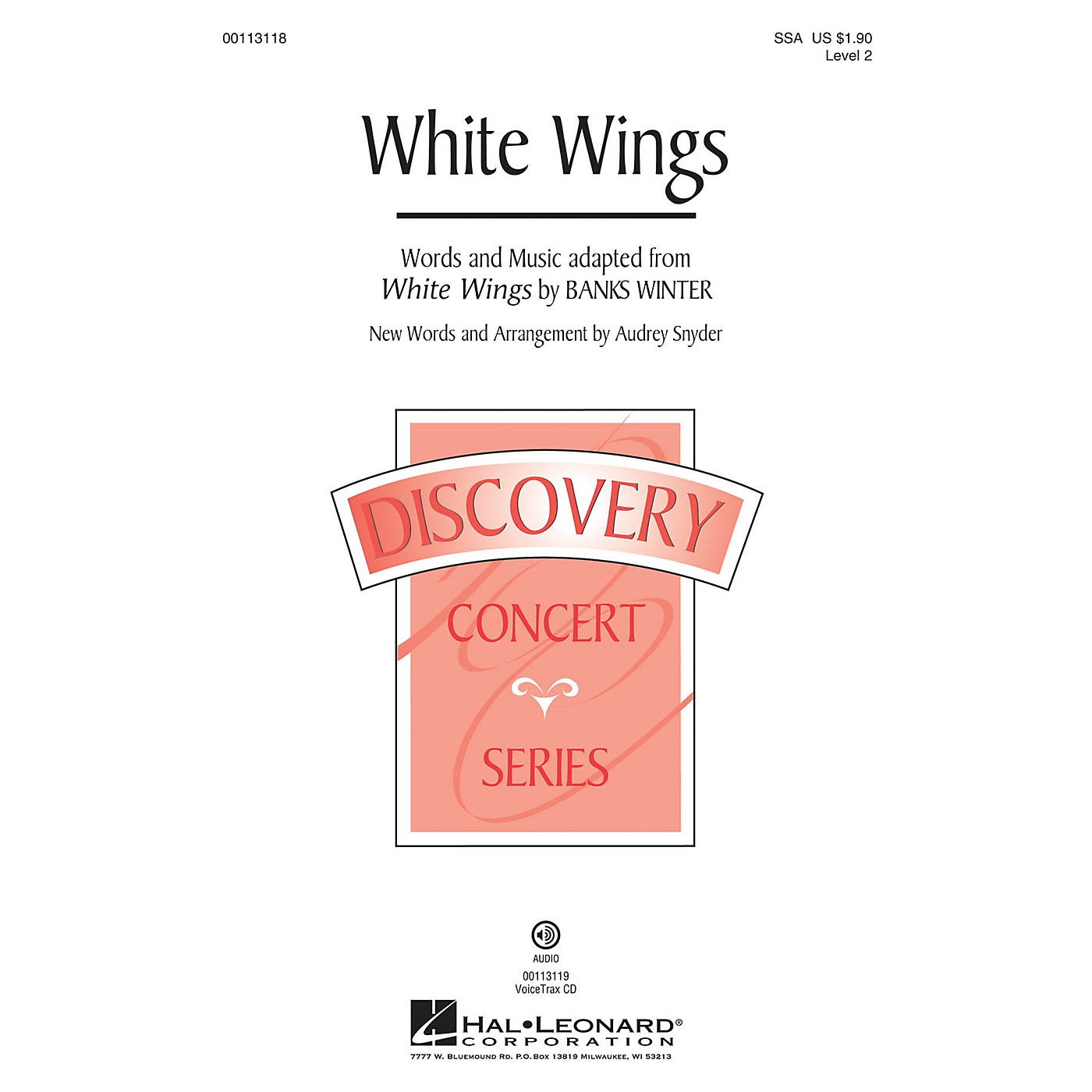 Hal Leonard White Wings (Discovery Level 2) VoiceTrax CD Arranged by Audrey Snyder thumbnail