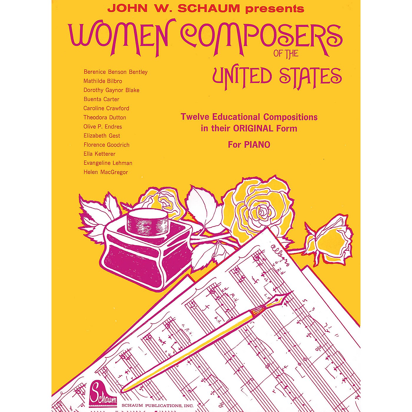 Schaum Women Composers Of The U.s. Educational Piano Series Softcover thumbnail