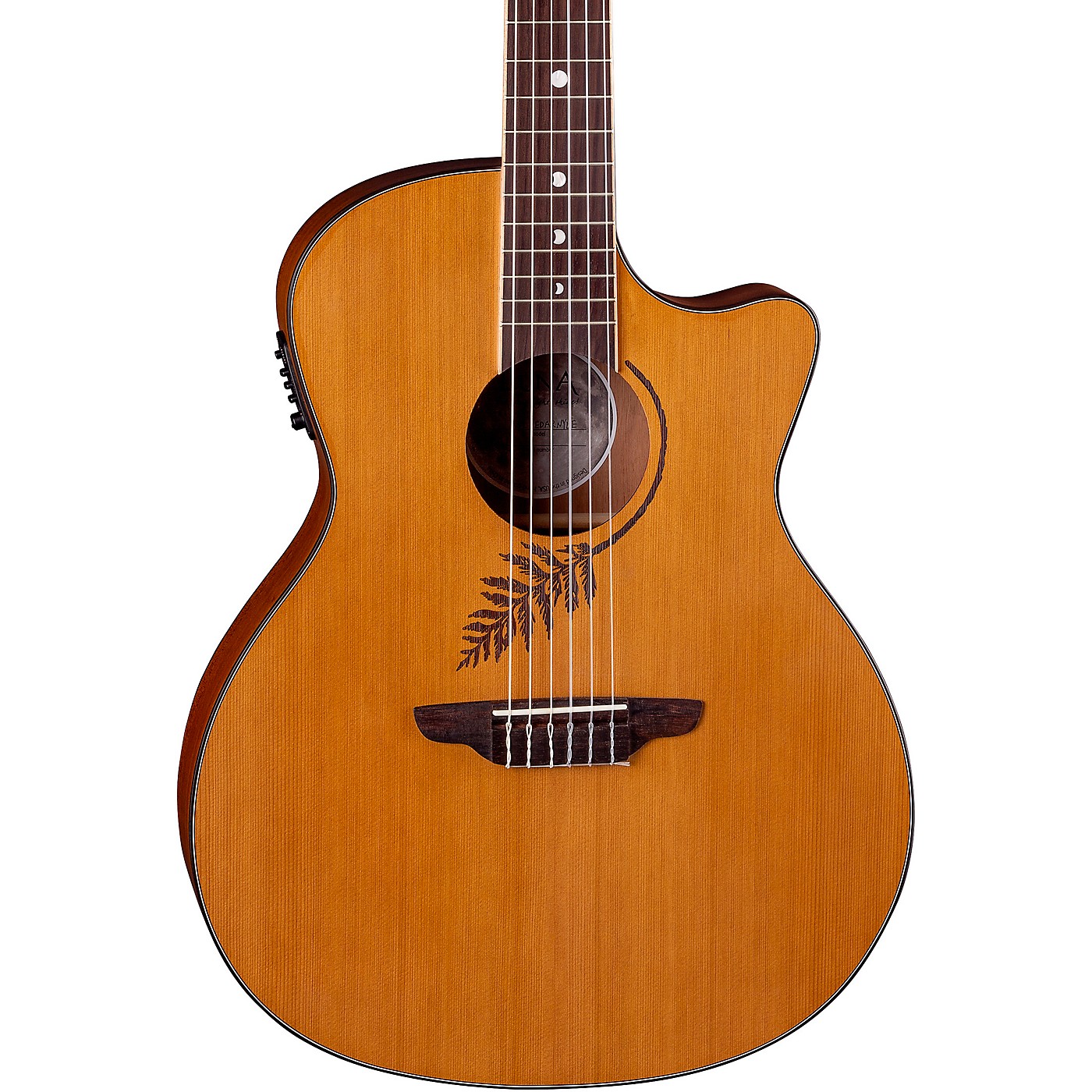Luna Guitars Woodland Cedar Nylon Acoustic-Electric Guitar thumbnail