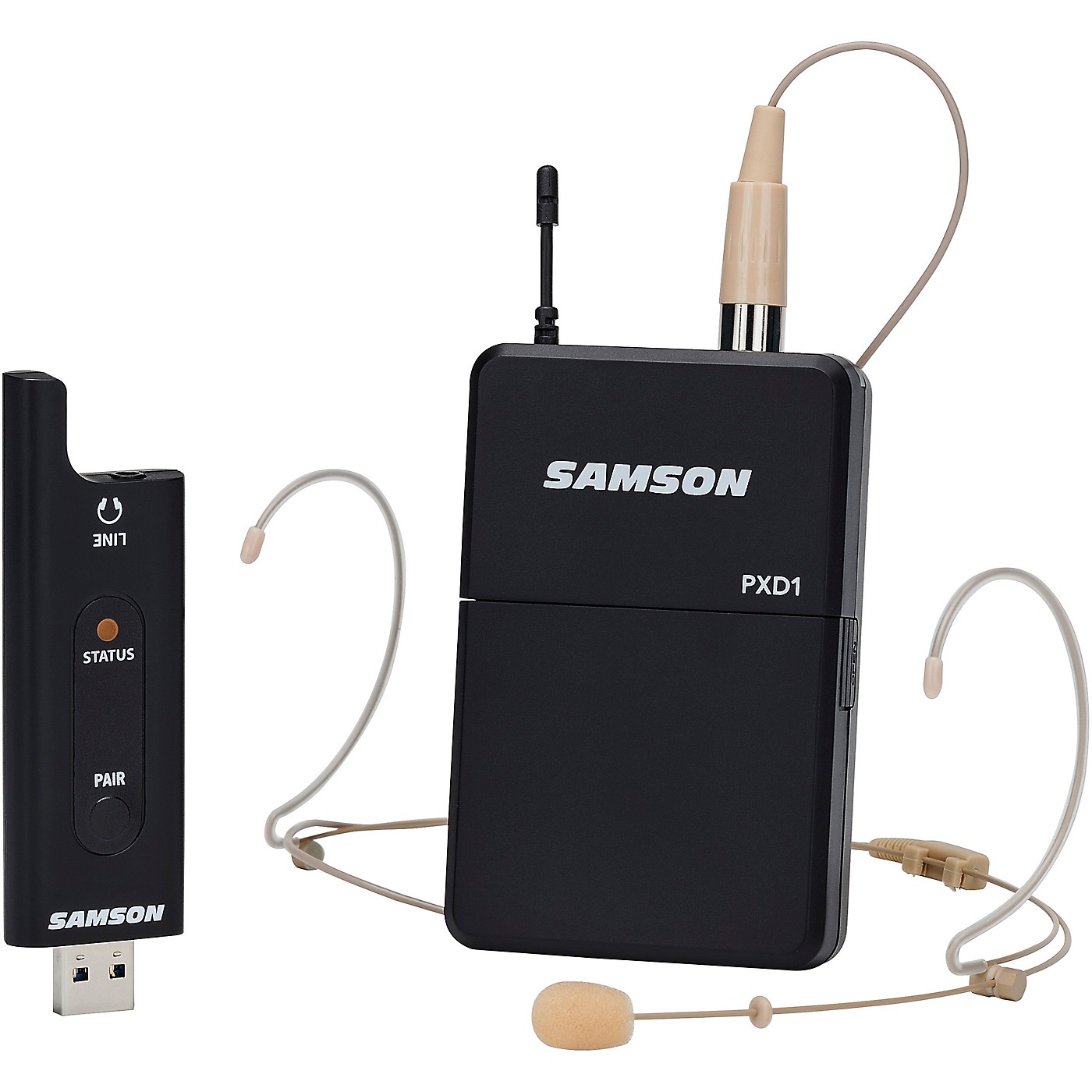 Samson XPD2 Headset USB Digital Wireless (2.4 GHz) System - DE5 Headset (PXD1/RXD2USB) thumbnail