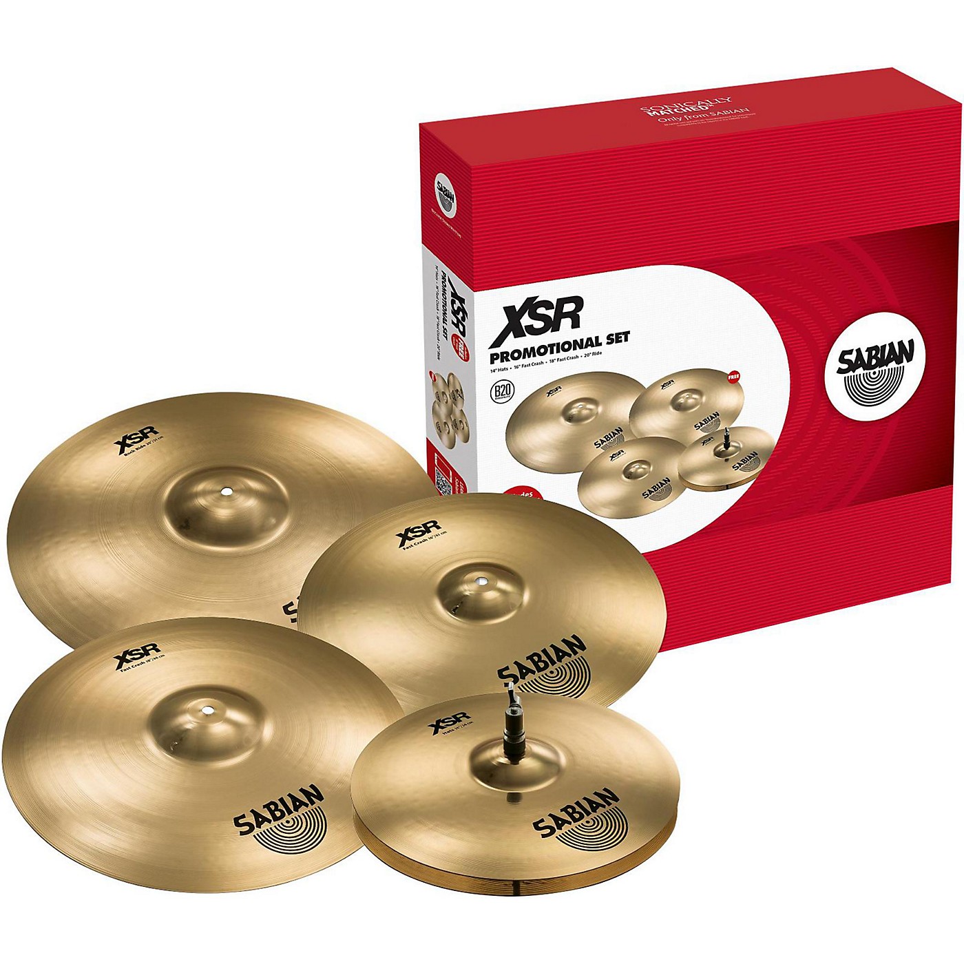 Sabian XSR Series Performance Set With a Free 18