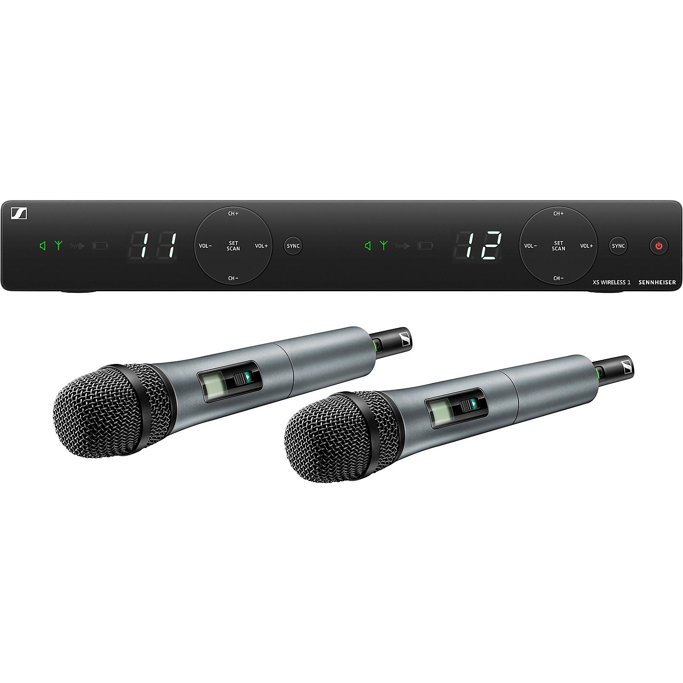 Sennheiser XSW 1-835 DUAL-A Two Channel Handheld Wireless System with e 835 Capsules thumbnail