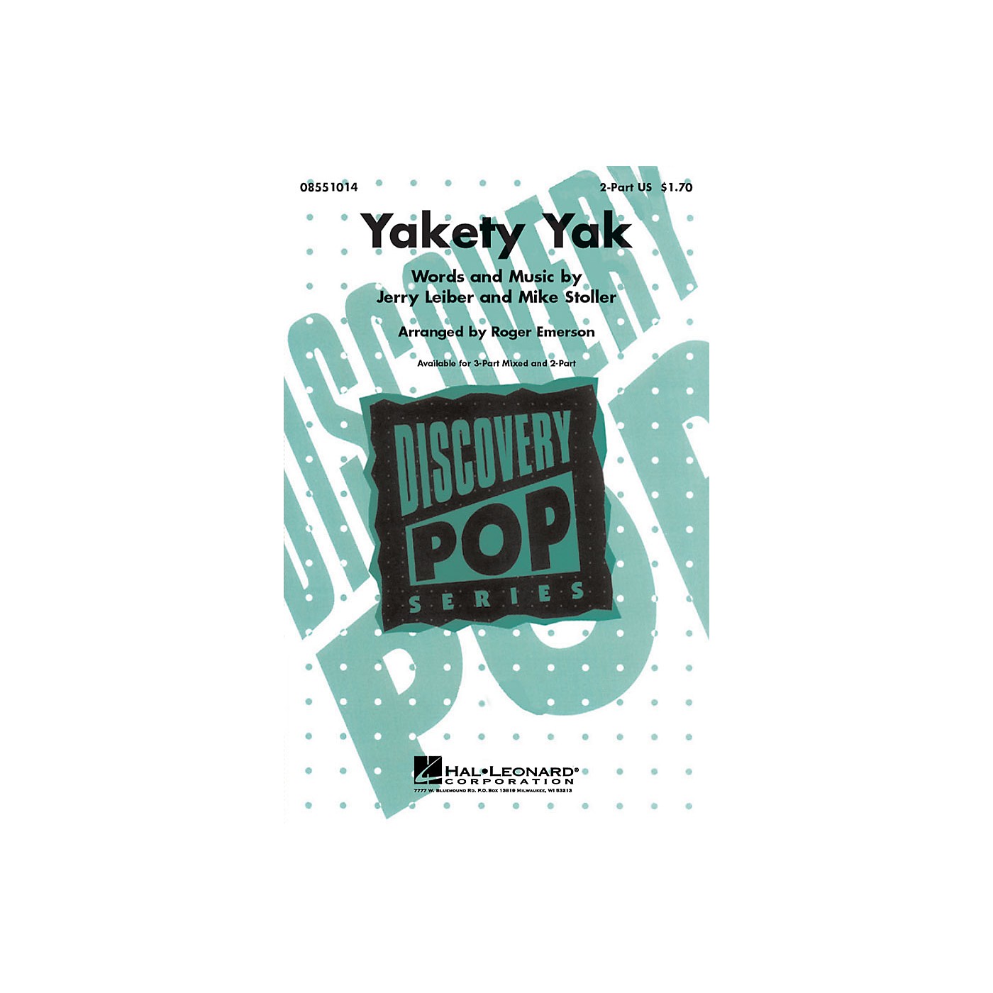 Hal Leonard Yakety Yak 2-Part arranged by Roger Emerson thumbnail