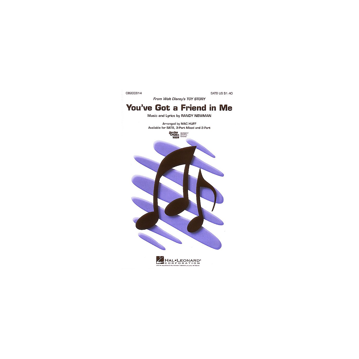 Hal Leonard You've Got a Friend in Me (from Toy Story) ShowTrax CD Arranged by Mac Huff thumbnail