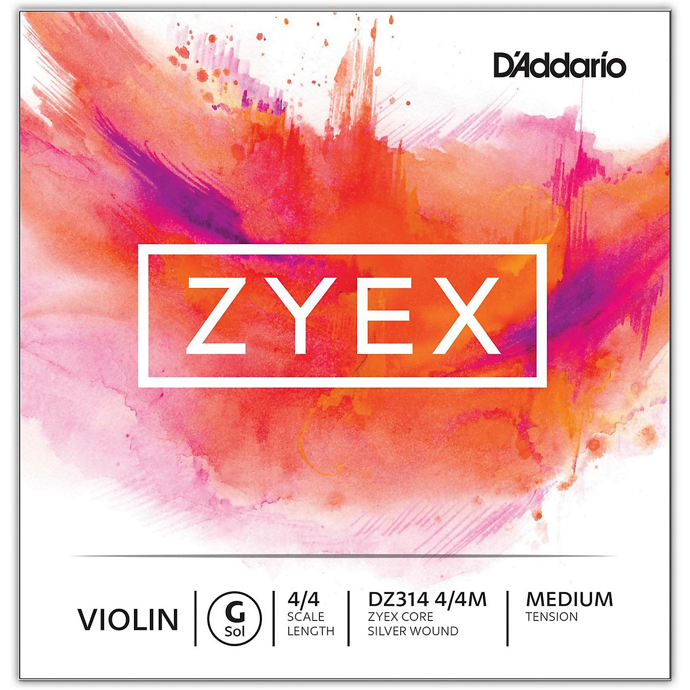 D'Addario Zyex Series Violin G String thumbnail