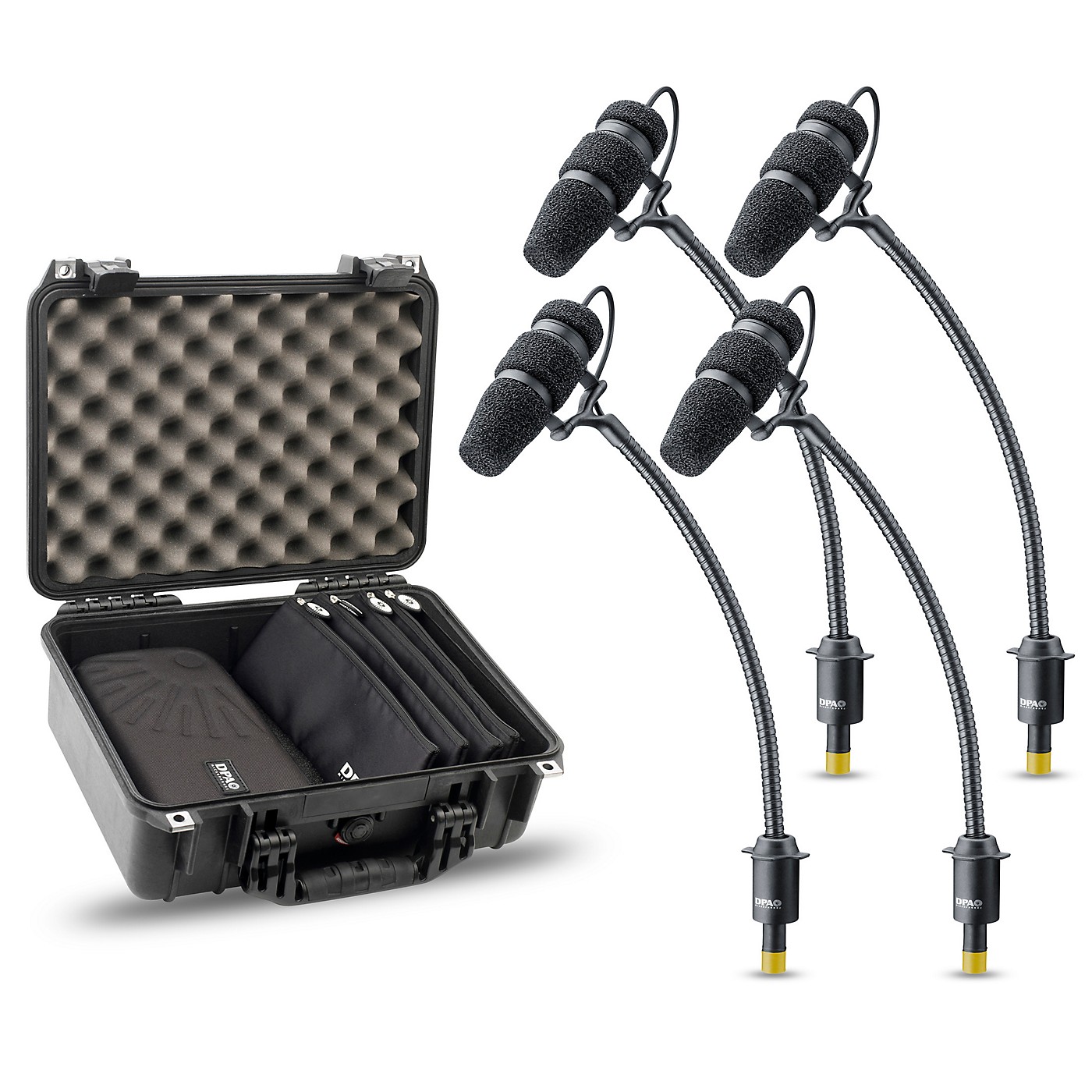 DPA Microphones d:vote CORE 4099 Mic Rock Touring Kit, 4 Mics and accessories, Extreme SPL in a Peli-case thumbnail