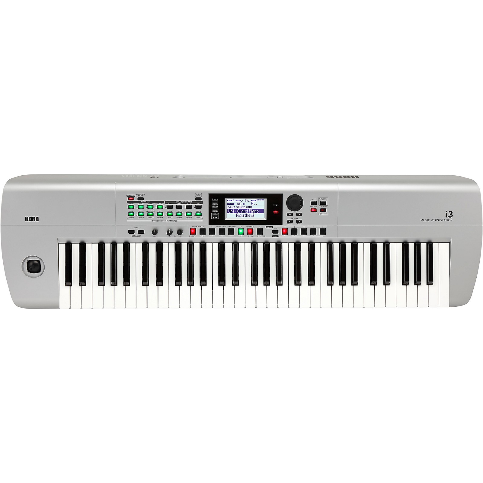 KORG i3 66-Key Music Arranger Silver - Woodwind & Brasswind