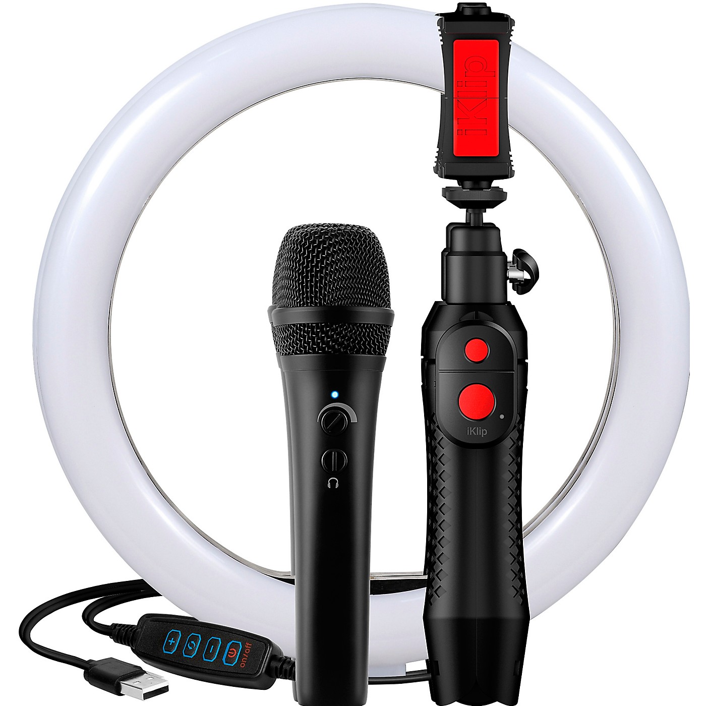IK Multimedia iRig Video Creator HD Bundle With Mic, Stand and Ring Light thumbnail