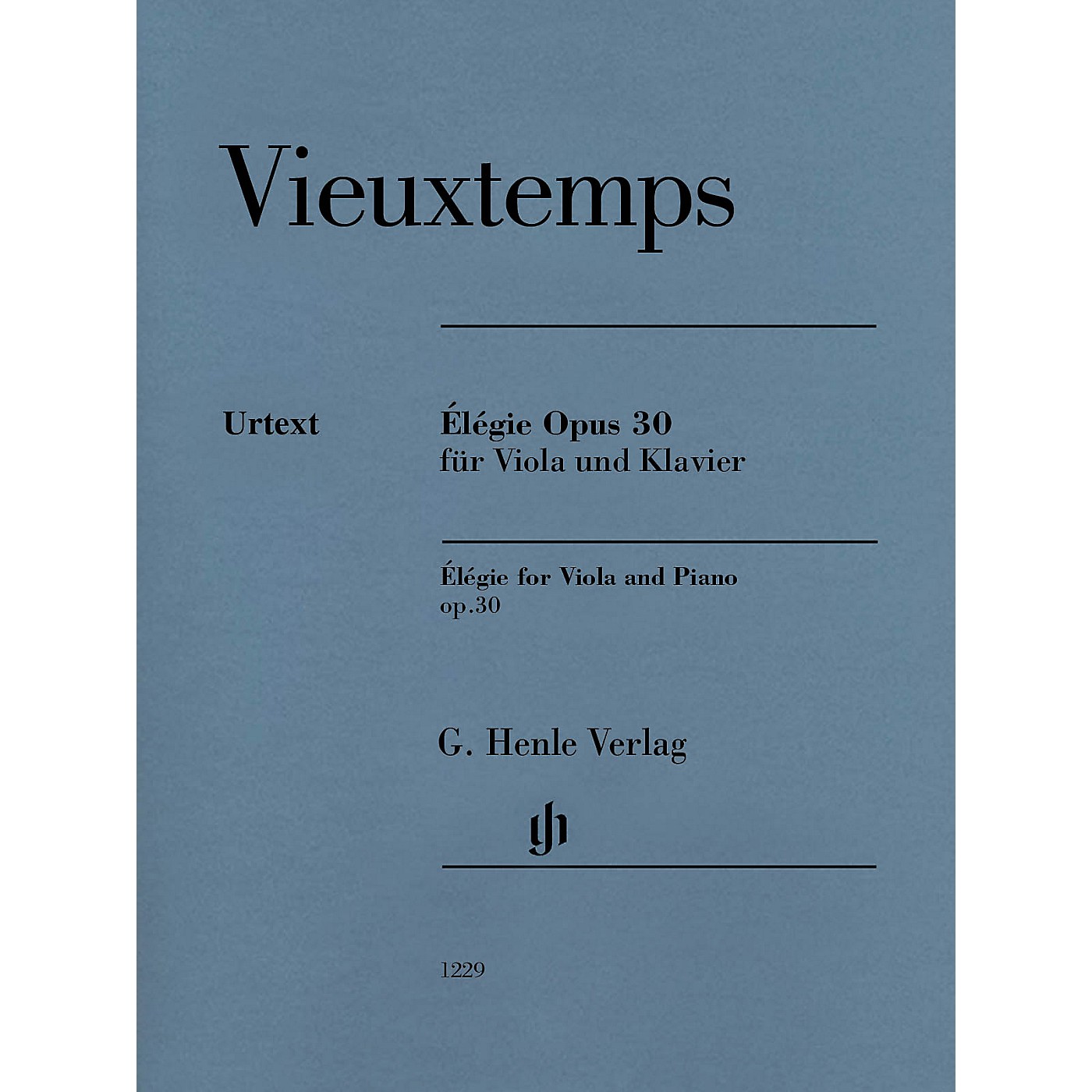 G. Henle Verlag Élégie Op. 30 (Viola and Piano) Henle Music Folios Series Softcover thumbnail